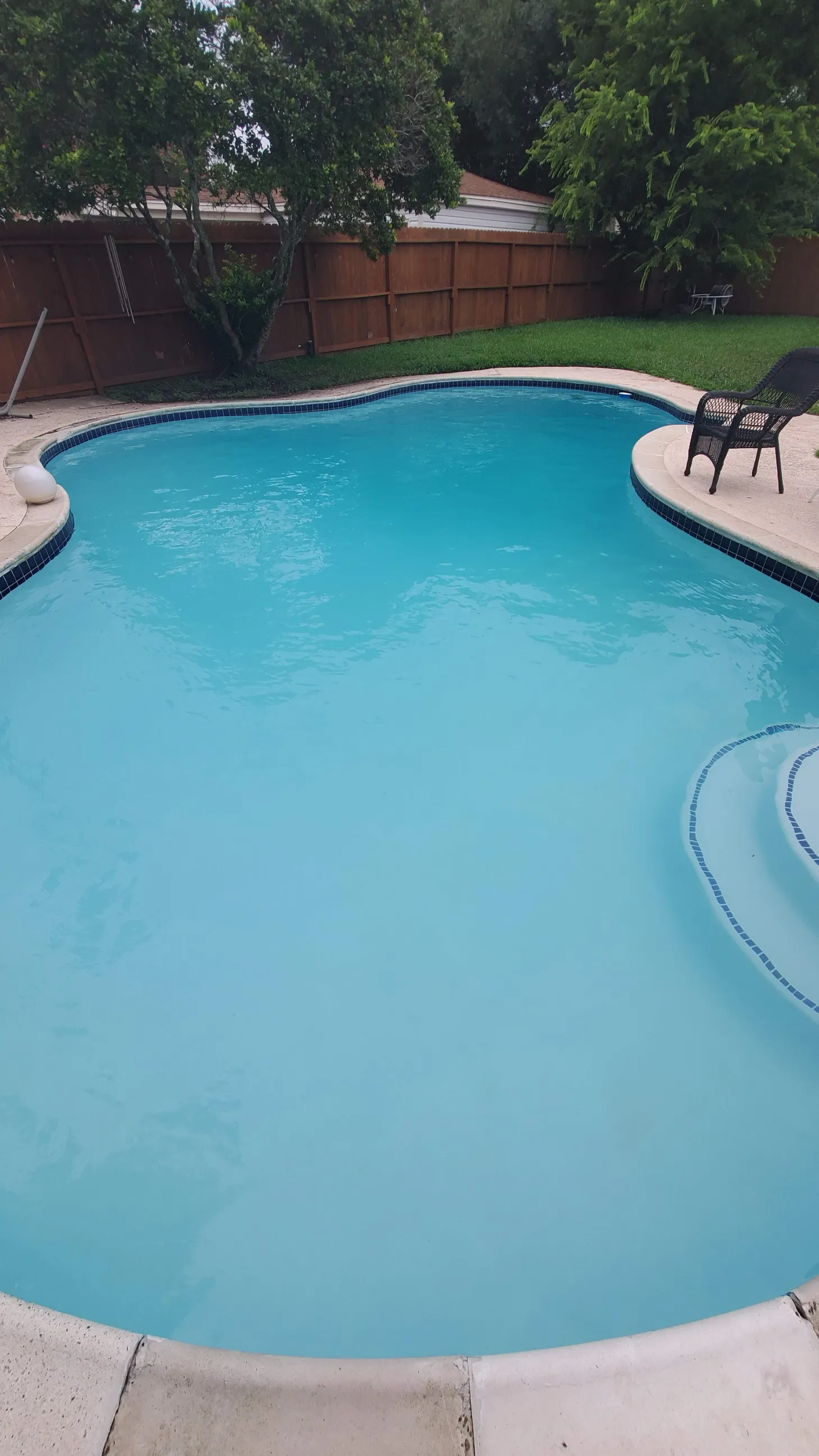 Pool water surface showing perfect water clarity