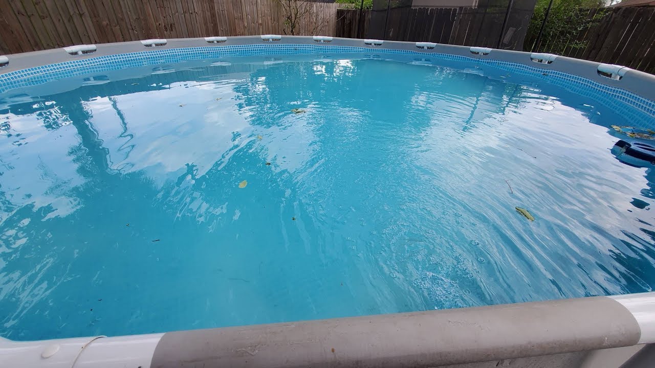Clear pool water showing excellent water chemistry balance